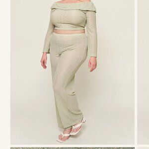 What Lo Wants "Elaine Lace Pant sz 2X